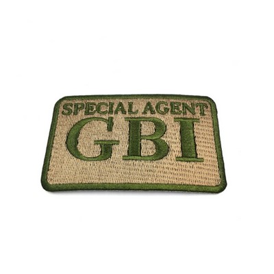 4" Custom 75% Embroidered Patches - Heat Seal Back