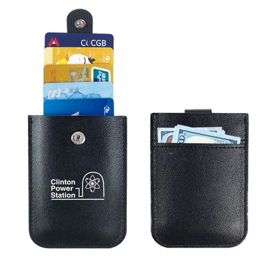 Leather Front Pocket Wallet Credit Card Holder