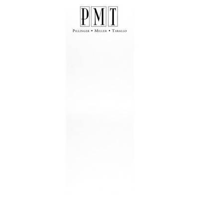 4" x 11" Memo Notepad 25 Sheets Custom Printed