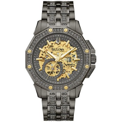 Bulova® Men's Octava Stainless Steel Watch w/Bracelet