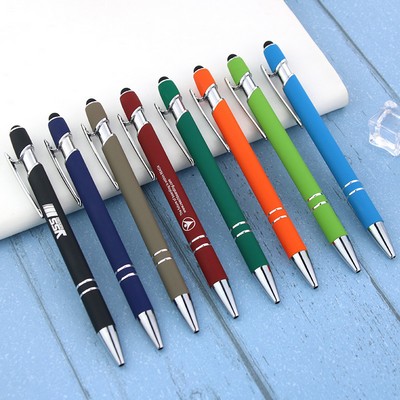 Metal Ballpoint Pen with Stylus Tip