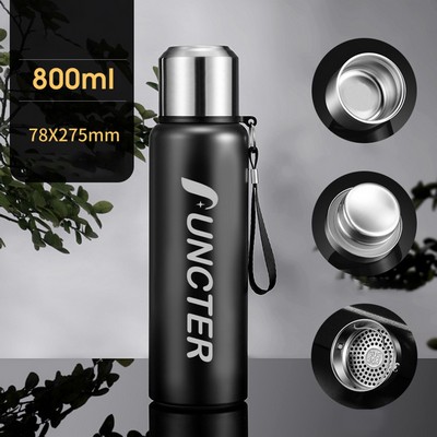 27OZ Stainless Steel Vacuum Insulated Water Bottle W/Cup