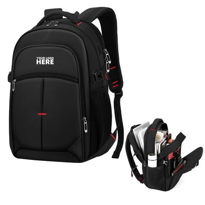 15.6'' Travel Laptop Backpack w/USB Charging Port