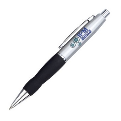Baltic Click Action Ballpoint Pen w/Contoured Rubber Grip