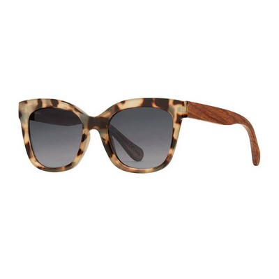Nora Sun Eco-Sustainable Ivory Tortoise/Walnut Tinted Reading Glasses