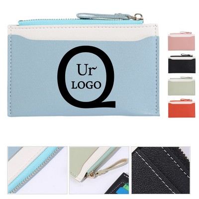 Pocket-Size Leather Wallet w/ 3 Card Slots