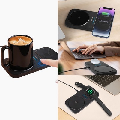 Mug Warmer + 3-1 Wireless Charger + Pd Wall Charger