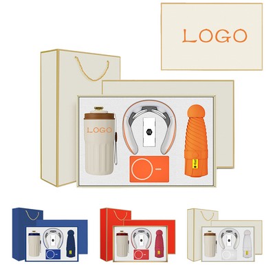 Custom 4-In-1 Luxurious Business Thermos Cup Gift Box Sets