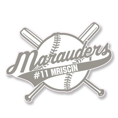 Decal On White Vinyl Material - (7"X7.5") Full Color