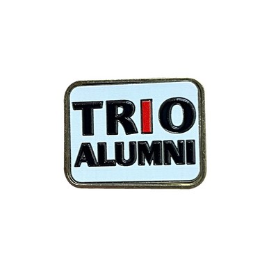 QUIKTURN Ultratone Rectangle with Rounded Corners Lapel Pin - 5 Day Production (1 1/4" x 3/4")
