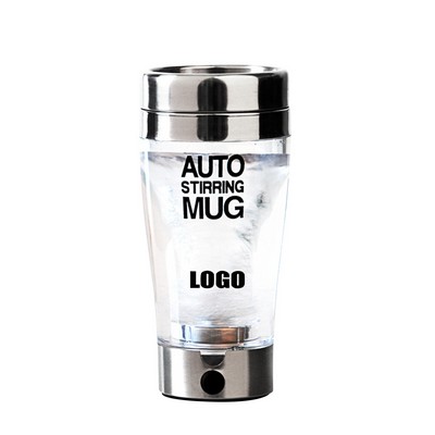 14 oz. Clear Stainless Steel Blending Cup with Lid