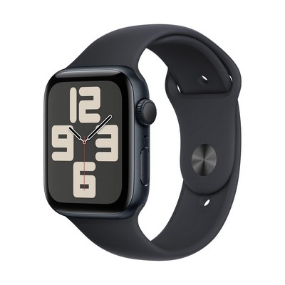 Apple Watch Se Gps 44Mm Midnight Aluminum Case W/ Midnight M/L Sport Band