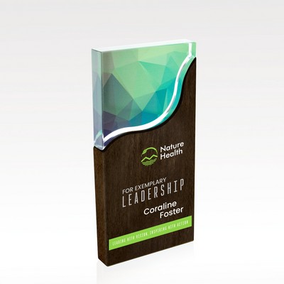 Rectangle Wood & Acrylic Award - Medium