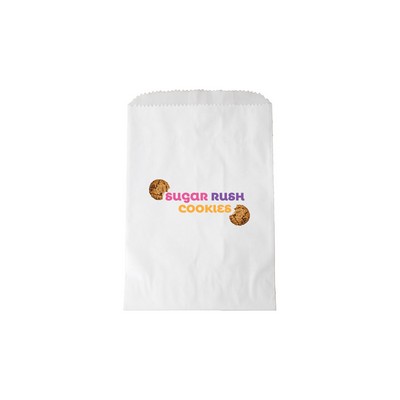 White Kraft Glassine Lined Cookie & Nut Bag