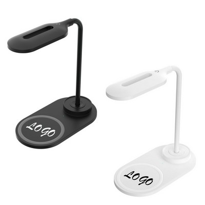 Adjustable Desk Lamp With 15W Wireless Charger