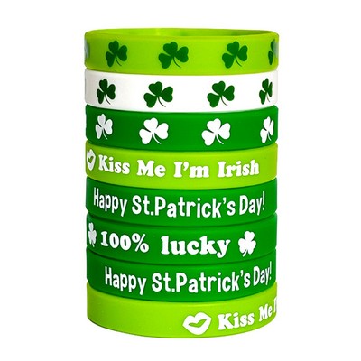 St. Patrick's Day Silicone Bracelet
