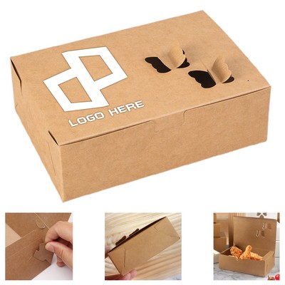 6.89X4.72X2.17" Kraft Paper Butterfly Fried Chicken Box