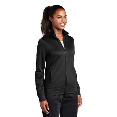 Sport-Tek Women's Sport-Wick Fleece Full-Zip Jacket