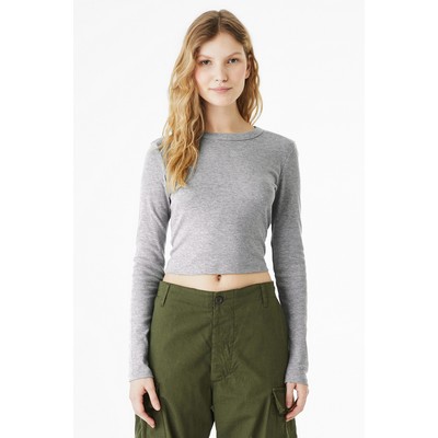 BELLA+CANVAS® Women's Micro Rib Long Sleeve Baby Tee