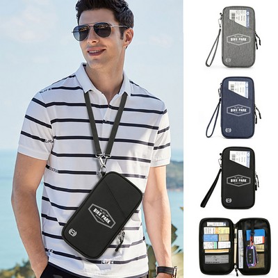 Waterproof RFID Family Passport Wallet Holder Bag