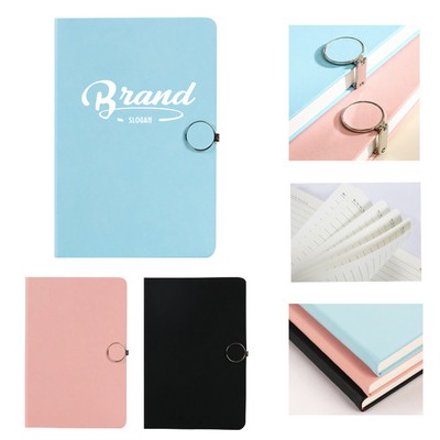 A5 PU Notepad with Metal Buckle
