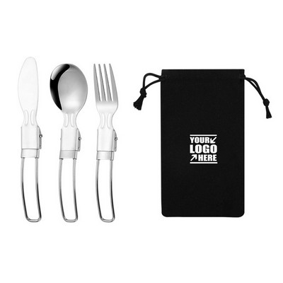 Foldable Camping Cutlery Set