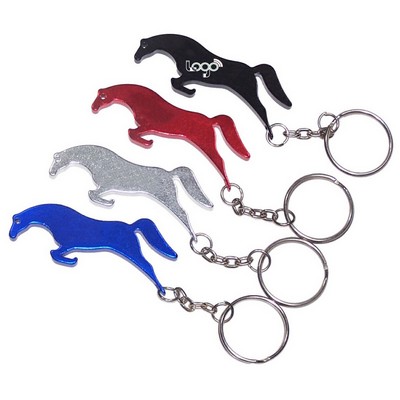 Horse Shape Bottle Opener w/Key Chain