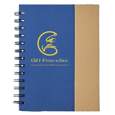 Eco Magnetic Notebook W/ Sticky Notes & Pen