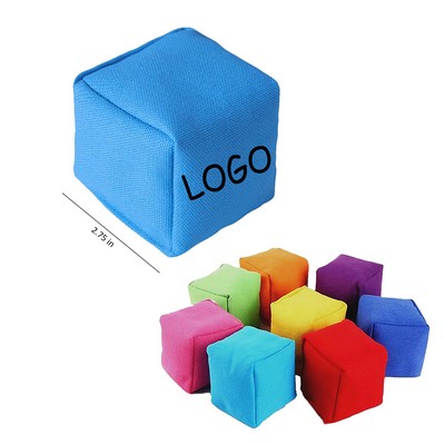 2.75" Square Solid Color Kids Throwing Sandbag Balls