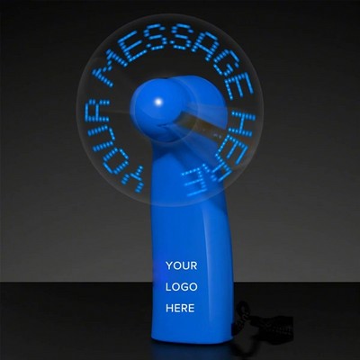 Message Mini Handheld Portable LED Fan