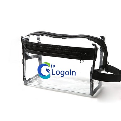 Portable Clear Makeup Bag Zipper Waterproof Pouch