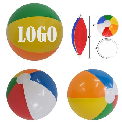 16" Inflatable Beach Ball