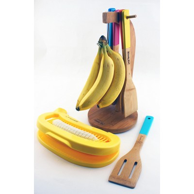 BergHoff Cooknco Bamboo Banana Hanger And Cutter Set