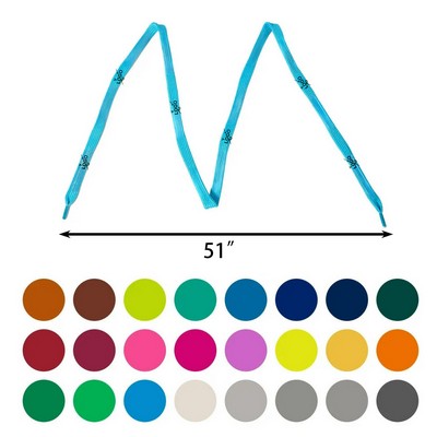 3/8" Printed Tubular Shoe Laces