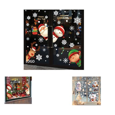 Christmas Snowflake Window Clings Holiday Decals