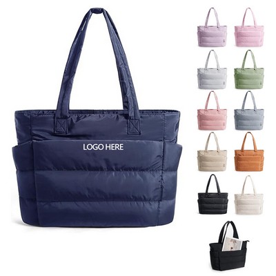 Lightweight Puffy Tote Bag