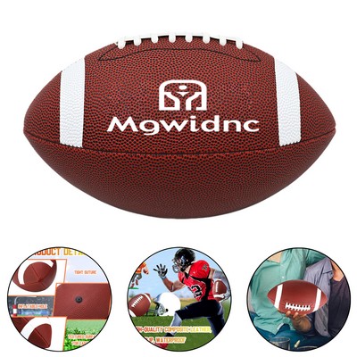 Junior Youth American Football Size 6 Machine Stitched PU Synthetic Leather Training Game Ball