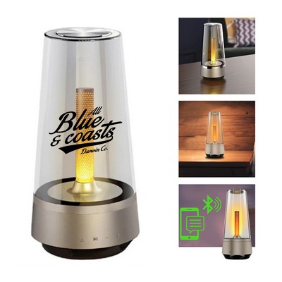 Wireless Bluetooth Speaker with Smart Candle Light
