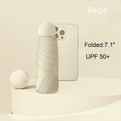 6-Rib Capsule Folding Umbrella