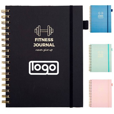 Fitness Journal Spiral Coil Notebook