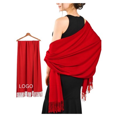 Pashmina Shawl Wrap - Soft Cashmere Feel Scarf for Women, Corporate Gifts & Wedding Favors