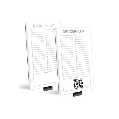 4.5" x 7.5" 50 Sheets Grocery List Magnetic Notepad
