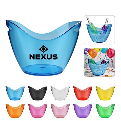 8L Portable Plastic Drink Ice Bucket For Party