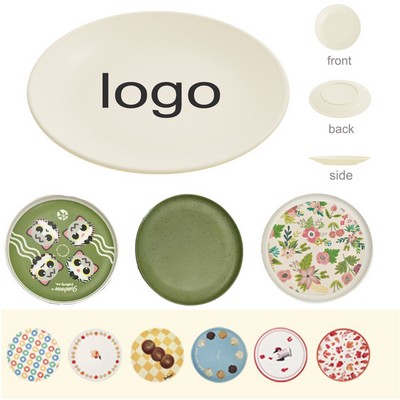 Bamboo Fiber Cutlery Plate Fruit Plate