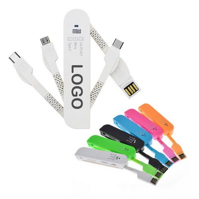 Portable 3-in-1 Charging Cable