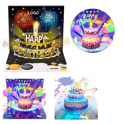 Musical Pop Up Birthday Cards w/Light