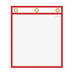 Clear/Red Repair Order/Work Ticket Holder Without Handle