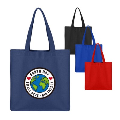 6 Oz. Cotton Sheeting Small Tote Bag with Gusset