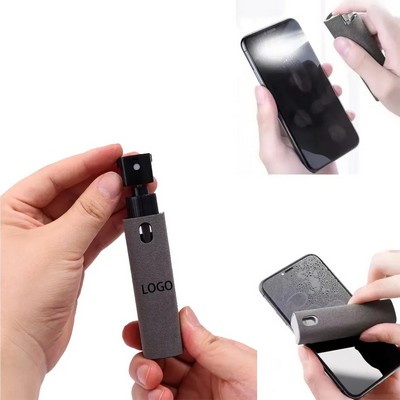 2-in-1 Portable Screen Cleaner Spray with Microfiber Cloth