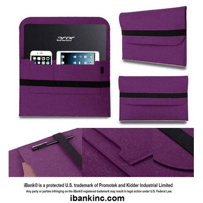 iBank ® 8-11" Felt Case Fits with Tab S8/S9 11", iPad Pro 11 inch, iPad 10th Gen 10.9